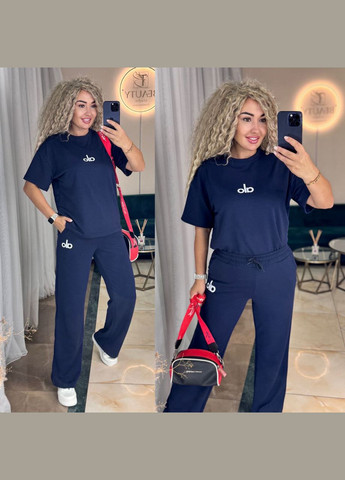 Костюм двонитка футболка та штани палаццо No Brand (345877188)