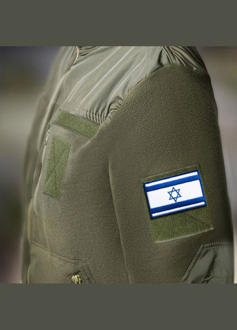 Набір шевронів 2 шт з липучкою Прапор Ізраїля 5х8 см, вишитий патч IDEIA (275870526)