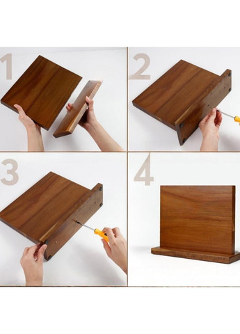 Магнітна дерев'яна підставка для ножів No Brand (372179033)