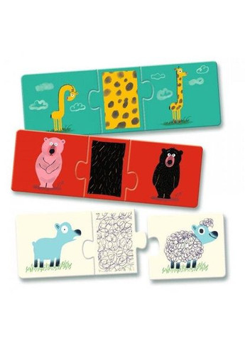 Трио-пазл Одень животное DJ08186 Djeco (362314598)