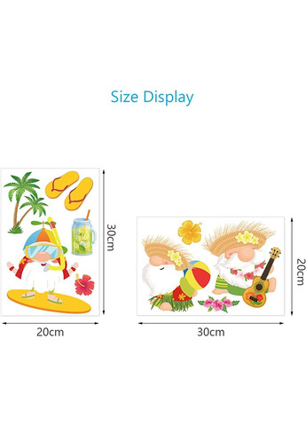 Декоративні наліпки LAMEK 8 аркушів (Алоха карнавал) No Brand (301854146)