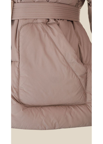 Бежева зимня куртка однотонна жіноча wbc02420 shop (2888000014344) LAWA