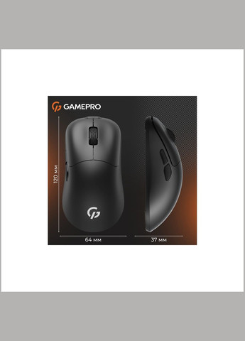 Мышка GM990B Wireless Black (GM990B) GAMEPRO (319761069)