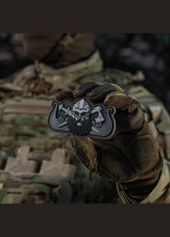 Нашивка Viking's Drakkar Black/Grey M-TAC (315047708)