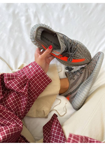 КРОСІВКИ ЖІНОЧІ ADIDAS YEEZY BOOST 350 V2 DARK BELUGA REFLECTIVE АДІДАС ІЗІ БУСТ No Brand сірі демісезони (368857920)