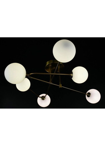 Люстра потолочная на 6 лампочек 26791 Латунь 25х80х80 см. Sunnysky (324395991)