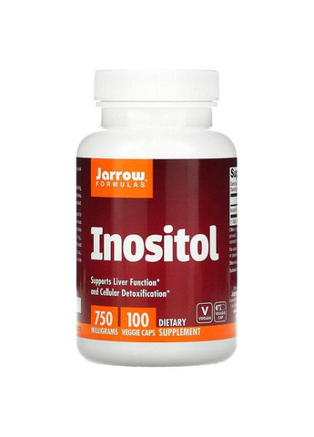 Інозитол 750 мг Inositol myo inositol міо інозитол для жінок 100 капсул Jarrow Formulas (268830869)