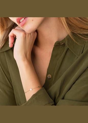 Золотий браслет Сердечки б04021 18 18 Oniks (264022340)