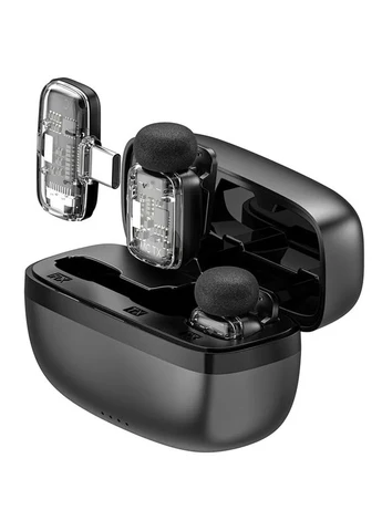 Петличный беспроводной микрофон WIWU WM008 Dual-mic ANC Type-C черный 0,142 кг No Brand (402067329)
