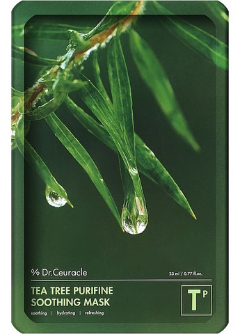 Тканинна маска з протизапальним ефектом - Dr. Ceuracle Tea Tree Purifine Soothing Mask 10x23ml (1121011-130594) Dr.Ceuracle (368611621)