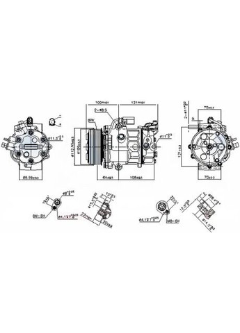 Компрессор кондиционера VOLKSWAGEN POLO V (6R, 6C) (09-) 1.6 I 16V 890659 Nissens (366185634)