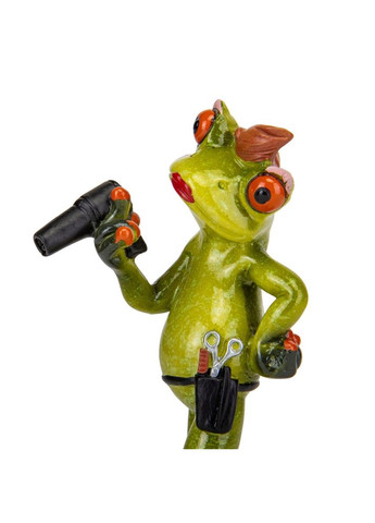 Статуэтка Жабка - Парикмахер 17х7 см 19124-006 полистоун Artdeco (346532393)