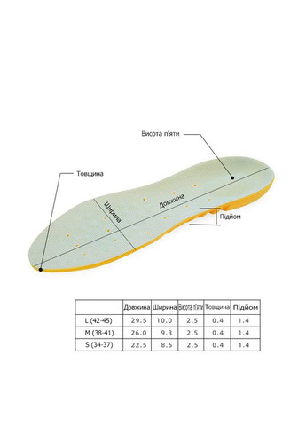 Універсальні спортивні устілки з гелієвими вставками та амортизуючою п'ятою розміру 42-45 No Brand (314872884)