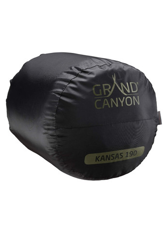 Спальний мішок Grand Canyon Kansas 190°C оливковий для кемпінгу та трекінгу. ProDobro (366030778)