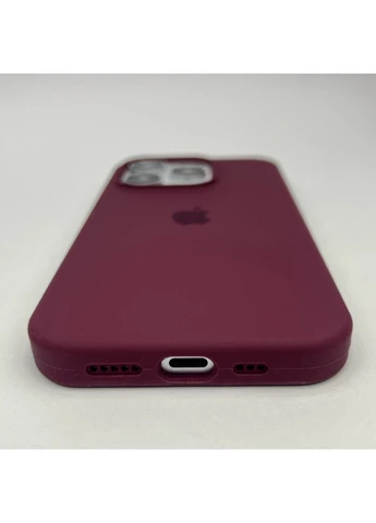 Чохол на iPhone 14 PRO MAX мікрофібра силіконовий для айфона 14 ПРО МАКС Maroon cover No Brand (369137143)