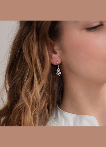 Срібні сережки - пусети Змії 123008 Oniks (273183547)