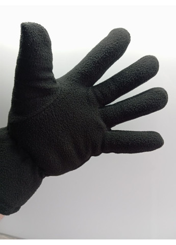 Чоловічі зимові рукавиці з флісу в чорному кольорі Pipo (370784259)