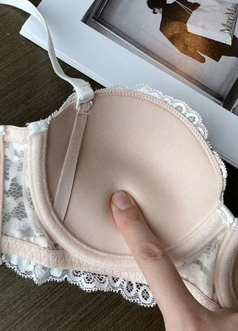 Білий бралетт витончений жіночий мереживний бралет adornare (1167-) 85 Macarena з кісточками нейлон