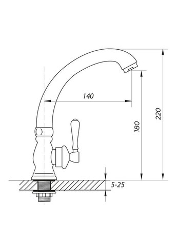 Монокран на одну воду TLK 119 (ZX0083) Zerix (322007001)