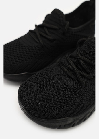 Чорні всесезон кросівки на пласкій підошві для хлопчика колір чорний цб-00269315 Yuki