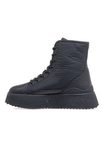 Зимние ботинки женские am2935m-3-1/black Arees Meniwa тканевые