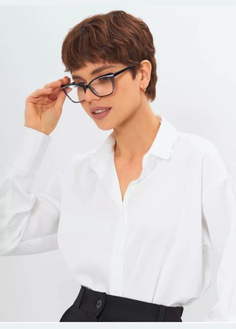 Женские пластиковые очки для зрения, для чтения +2.50 белая линза Ralph (334877706)