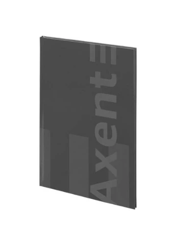 Книга записна А4-, 203*273 мм,96 арк., кл. One color, сіра Axent (390028680)