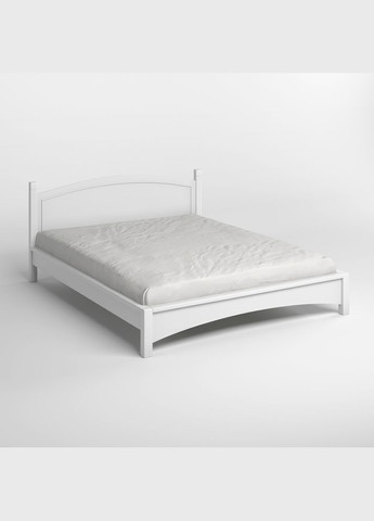 Двуспальная деревянная кровать Мангеттен Н (RAL9003) 160х200 см (MBG-3469) Mebigrand (368278771)