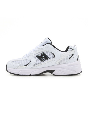 Чорні Осінні кросівки чоловічі new balance 530 white black logo v2 нью беланс 530 No Brand