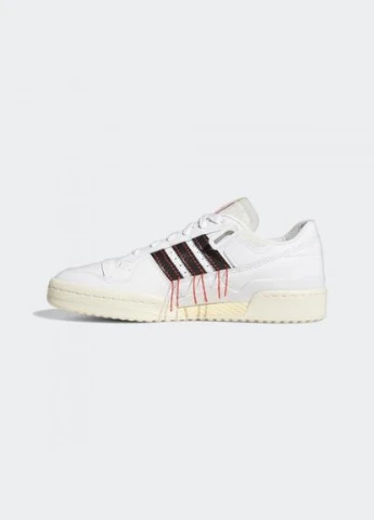 Білі кросівки forum 84 low premium adidas