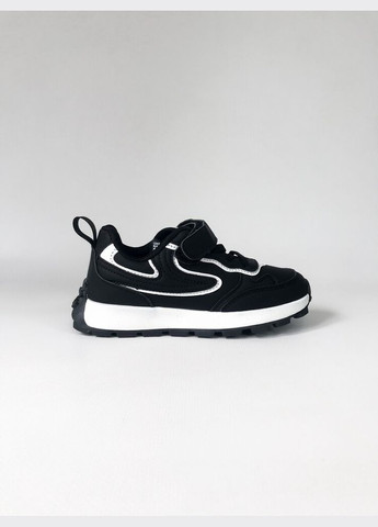 Черно-белые детские кроссовки 32 г 19,5 см черно-белый артикул к106 Clibee