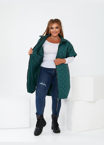 Женский стеганый жилет на синтепоне молочного цвета New Trend (304647335)