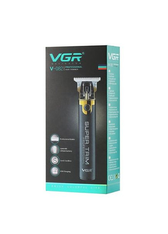 Машинка для стрижки V-082 акумуляторна бездротова професійна + 3 насадки триммер для волосся VGR (364664317)