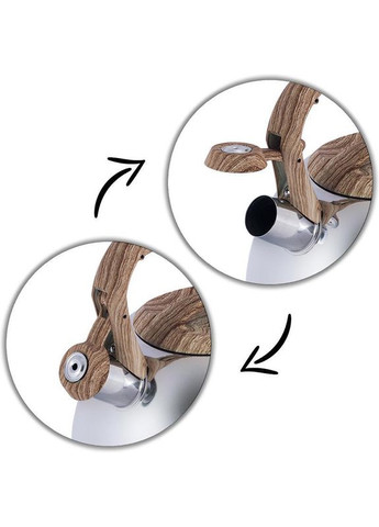 Чайник Whistling Kettle 2.7л из нержавеющей стали сатин со свистком Kamille (329898039)