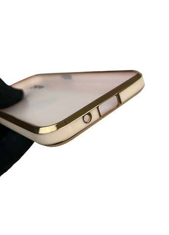 Чехол для Galaxy A01 SM-A015F с кольцом-подставкой с золотой окантовкой на самсунг а01 пудровый gs1 Samsung (366230017)