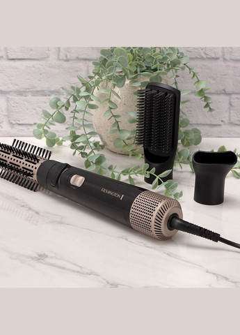 Фен-щітка Blow Dry & Style Caring, 1000Вт, 2 режими, іонізація, хол. обдув, кераміка, чорний Remington (316390591)