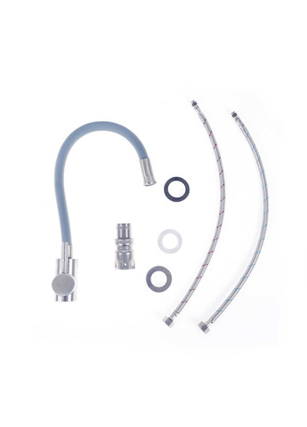 Змішувач для кухні KT 92 сірий гнучкий Valeso (350946975)