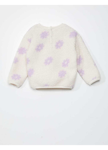 Kiabi світшот для сну,білий-бузковий, білий