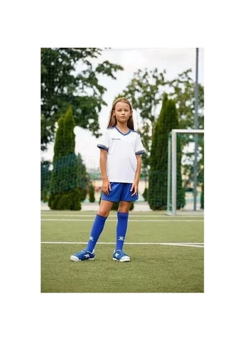 Комплект футбольной формы детский бело-сине-желтый 8351ZB3158.9104 Kelme SEGOVIA (396290431)