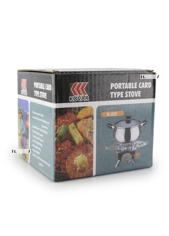 Газовая горелка K-202 туристическая с пьезоподжигом портативный на баллон производный 2800W Kovar (322793293)