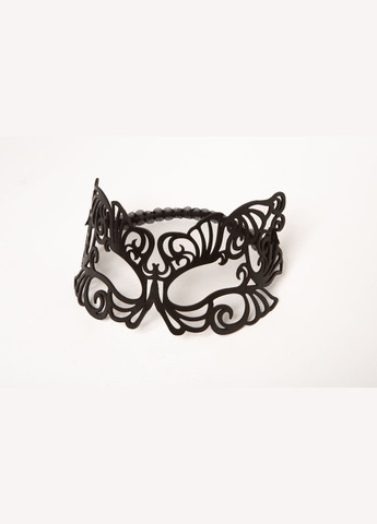 Маска шкіряна ажурна Лисиця чорна MS-12 Edena (307925901)