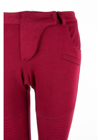 Красные демисезонные брюки No Brand