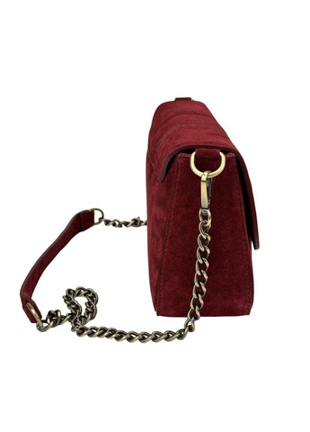 Кросбоді замшеве бордове з ланцюжком Italy F-IT-012BO Firenze (315688242)