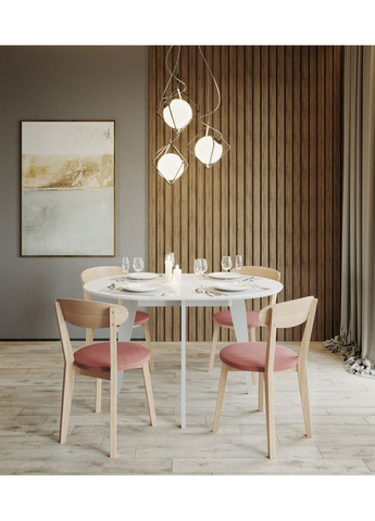 Стіл обідній розкладний MARS 75x100(140) Білий Pavlyk (372842770)