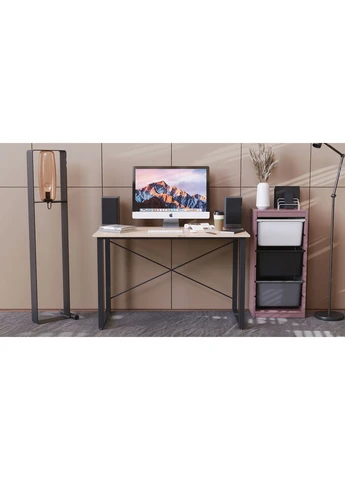 Компьютерный стол Дейв 75x100x60 серый ДСП 16мм (FRD-102361) Ferrum-decor (353501360)