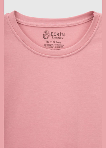 Рожева літня футболка для дівчинки 6154 158 см (2000990424112s) shop (2000990424112) Ecrin