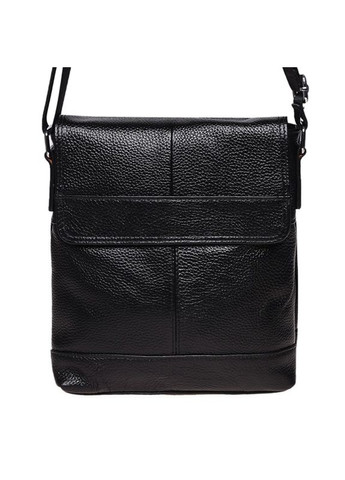 Сумка мужская через плечо кожаная K13822 Черный Borsa Leather (302007848)