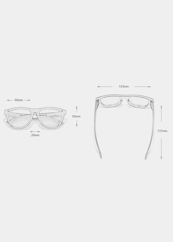 Женские поляризационные солнцезащитные очки N756 Black KINGSEVEN (302801335)