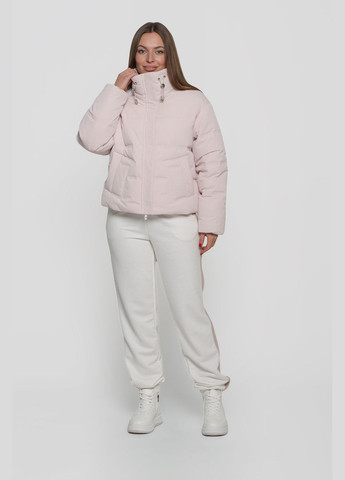Розовая демисезонная куртка женская короткая raw-volna Vicco