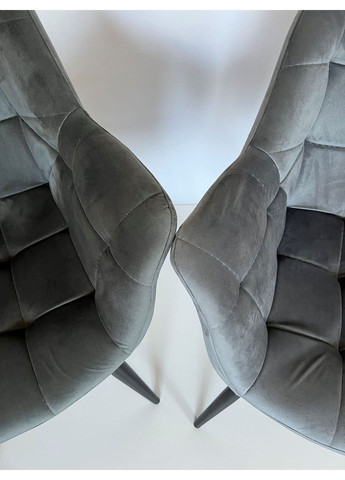 Стілець обідній ELEGANT Сірий Велюр Intarsio (372178891)